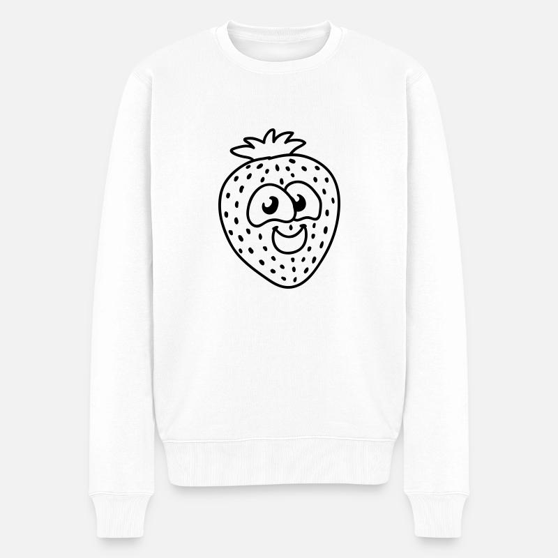 petite fraise - ligne - Pull Premium bio Homme - blanc