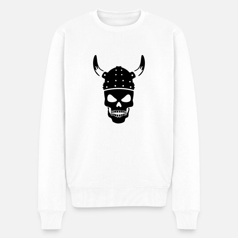 vikings - Pull Premium bio Homme - blanc
