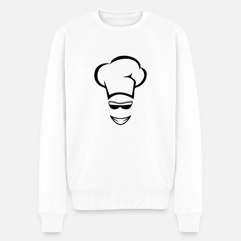 kochen koch sonnenbrille - Männer Premium Bio Pullover - Weiß