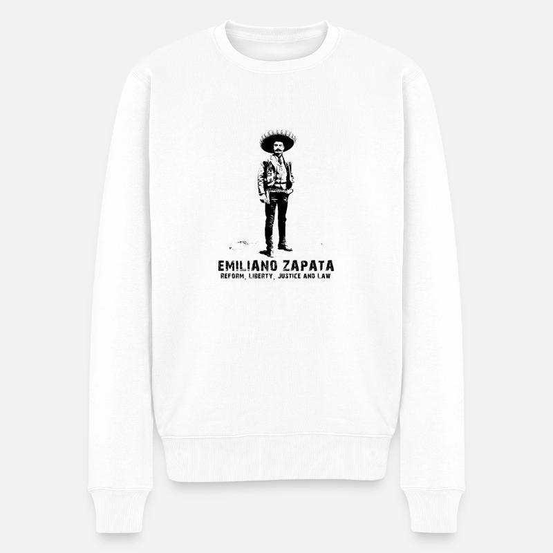 Emiliano Zapata - Pull Premium bio Homme - blanc