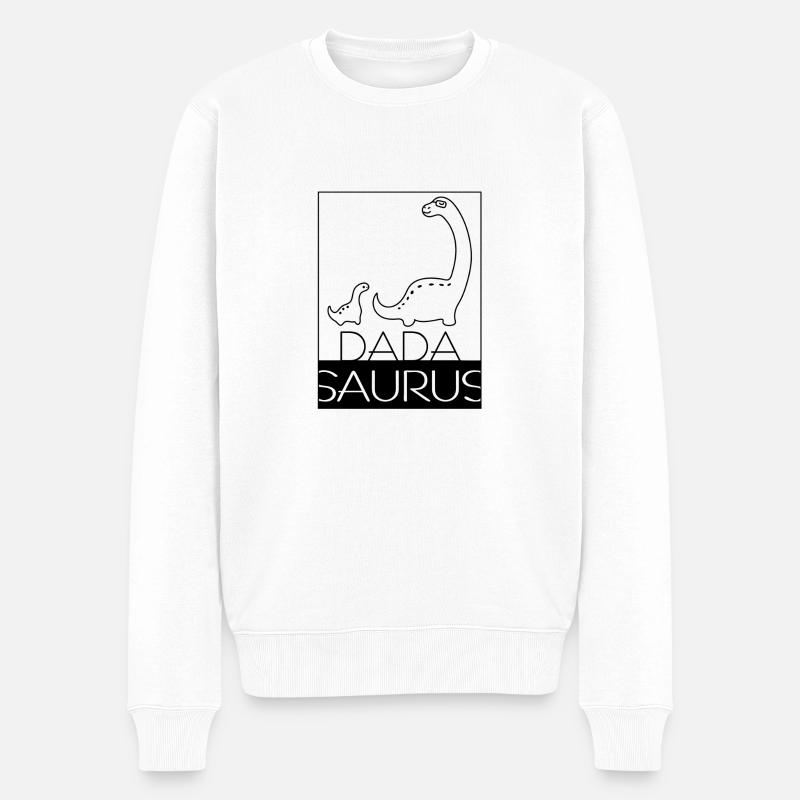 Dadasaurus - Pull Premium bio Homme - blanc