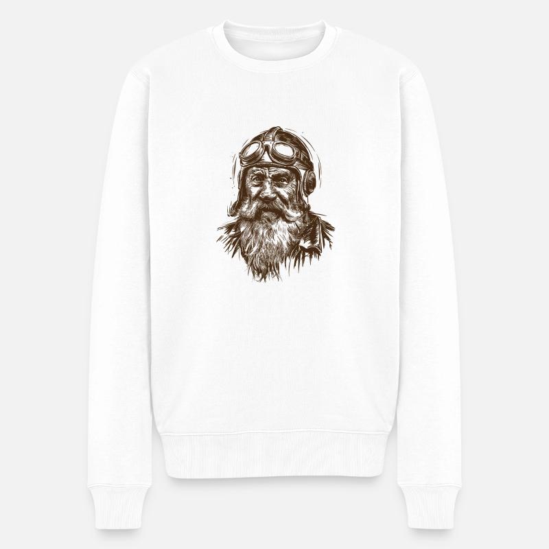 Sage vers le ciel - Pull Premium bio Homme - blanc