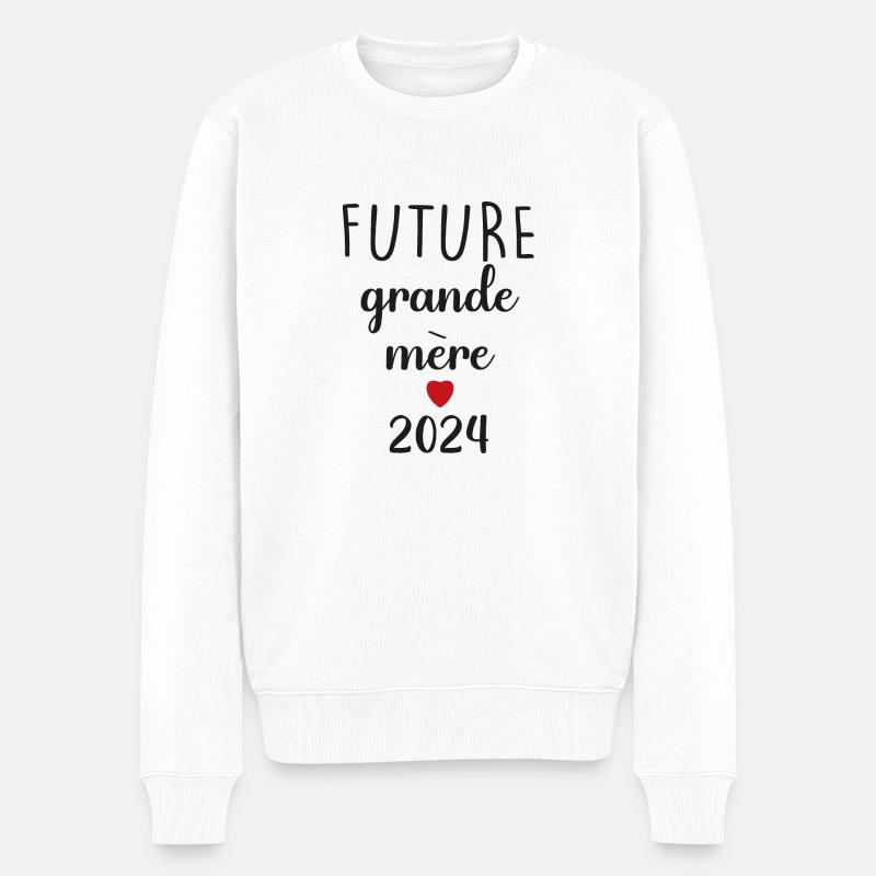 Futur grande mère - 2024 - Pull Premium bio Homme - blanc