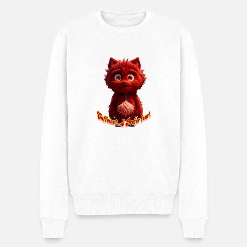 Monster 10 - Männer Premium Bio Pullover - Weiß