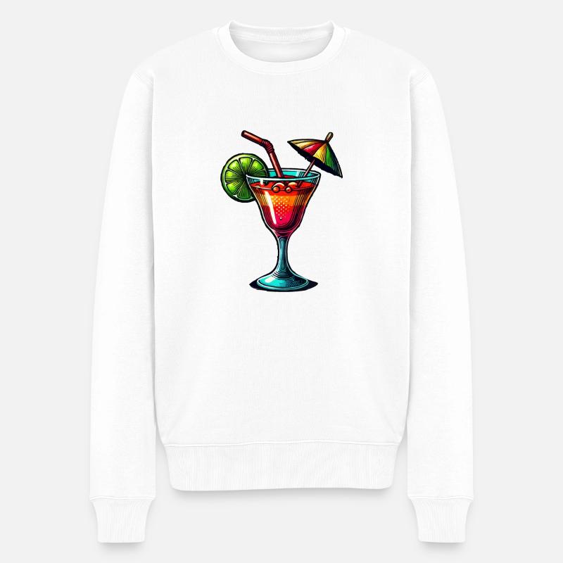 Cocktail - Pull Premium bio Homme - blanc