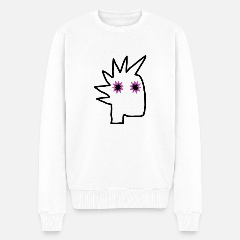 Punk Rock Pogo Anarchie Punks Punk Rocker Punk - Männer Premium Bio Pullover - Weiß