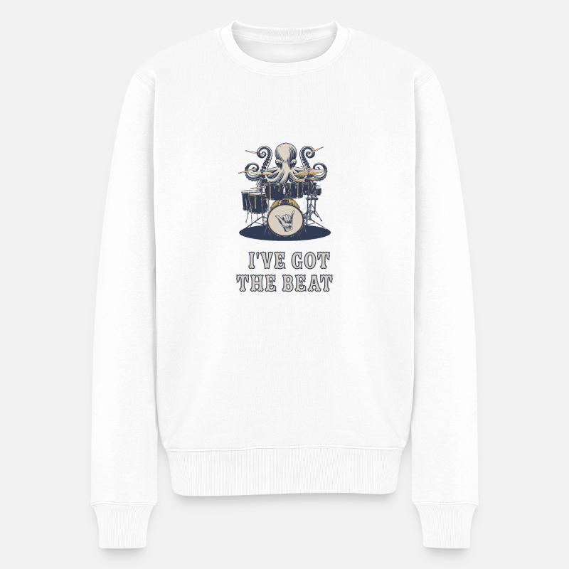 I´ve Got The Beat - Männer Premium Bio Pullover - Weiß