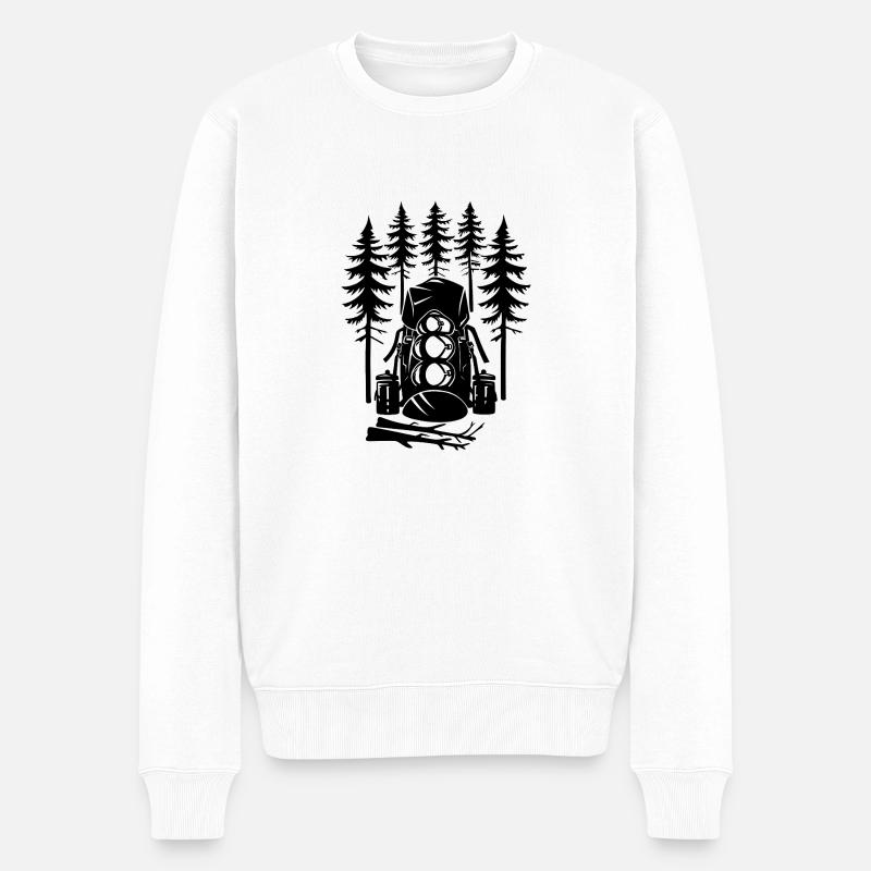 Camping - Pull Premium bio Homme - blanc