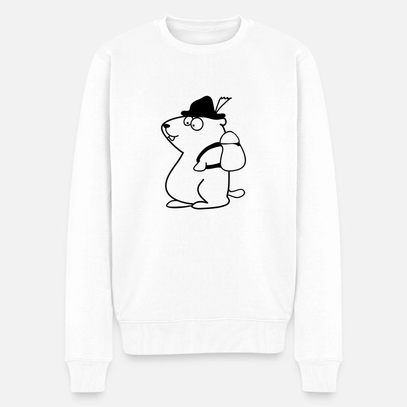 marmotte - Pull Premium bio Homme - blanc