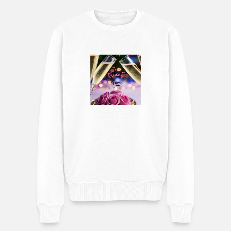 Party, JGA - Männer Premium Bio Pullover - Weiß