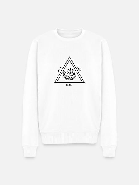 Body Mind Soul - Men's Premium Organic Jumper - white