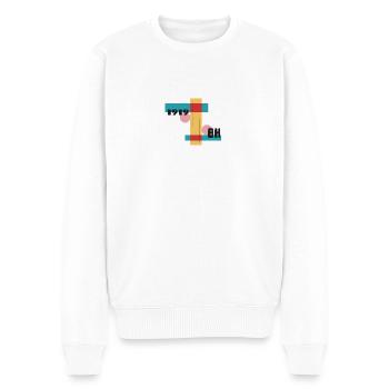bauhaus 1919 - Männer Premium Bio Pullover - Weiß - Vorne - Thijin (182cm)