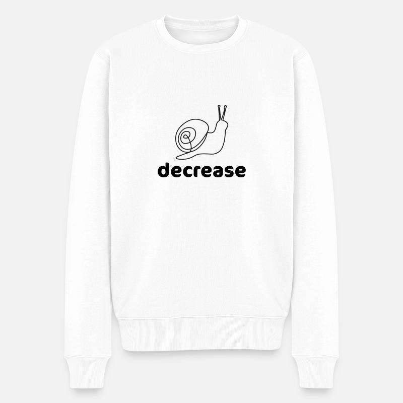 decrease - Pull Premium bio Homme - blanc