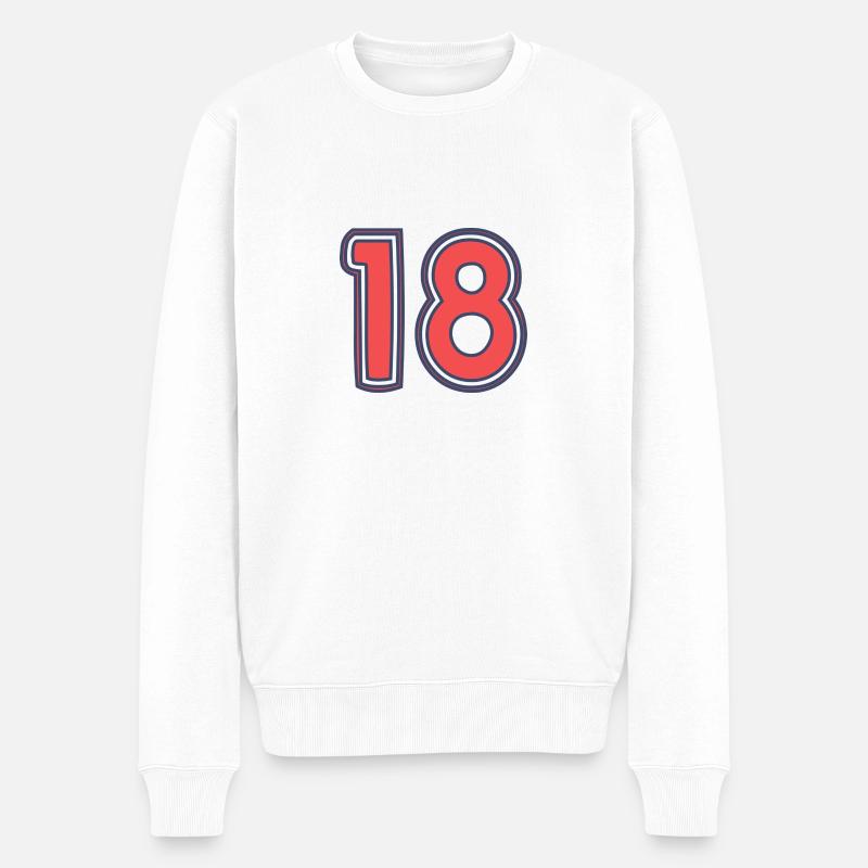 18. 18 ANS - Pull Premium bio Homme - blanc