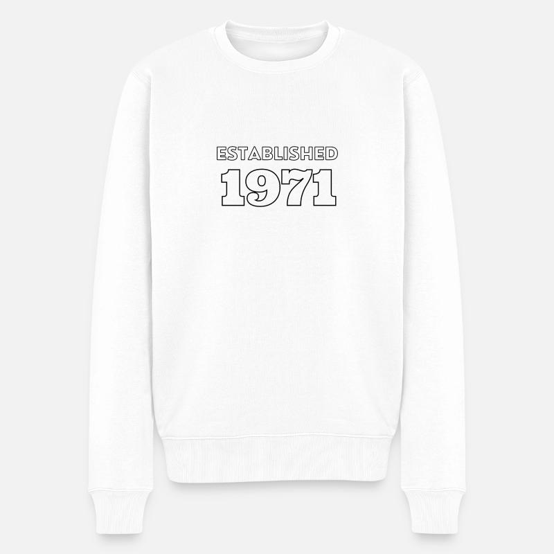 Fondée en 1971 - Pull Premium bio Homme - blanc