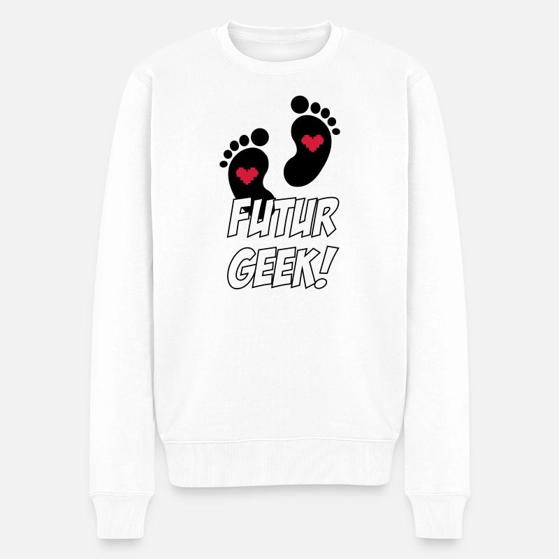 Futur Geek ! - Pull Premium bio Homme - blanc