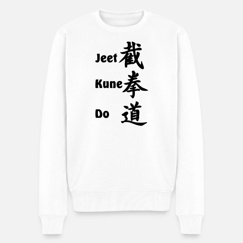Jeet kun do Bruce Lee - Männer Premium Bio Pullover - Weiß