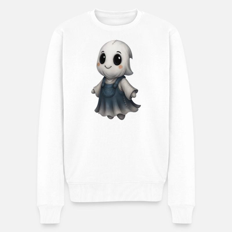 Mignon Ghost Friend Patchwork - Pull Premium bio Homme - blanc