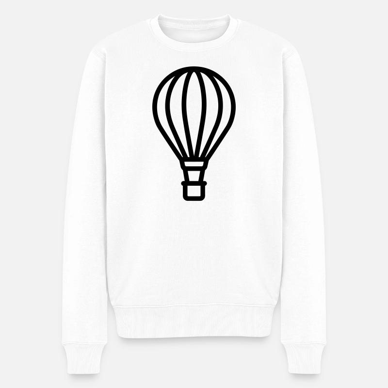 montgolfière - Pull Premium bio Homme - blanc