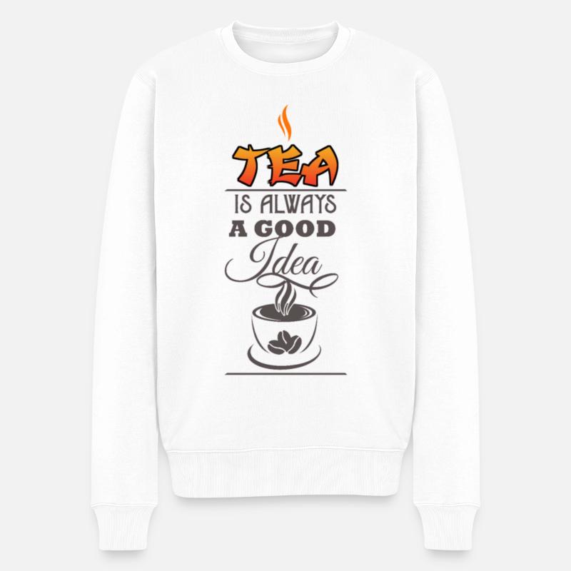 Tee Tee - Männer Premium Bio Pullover - Weiß