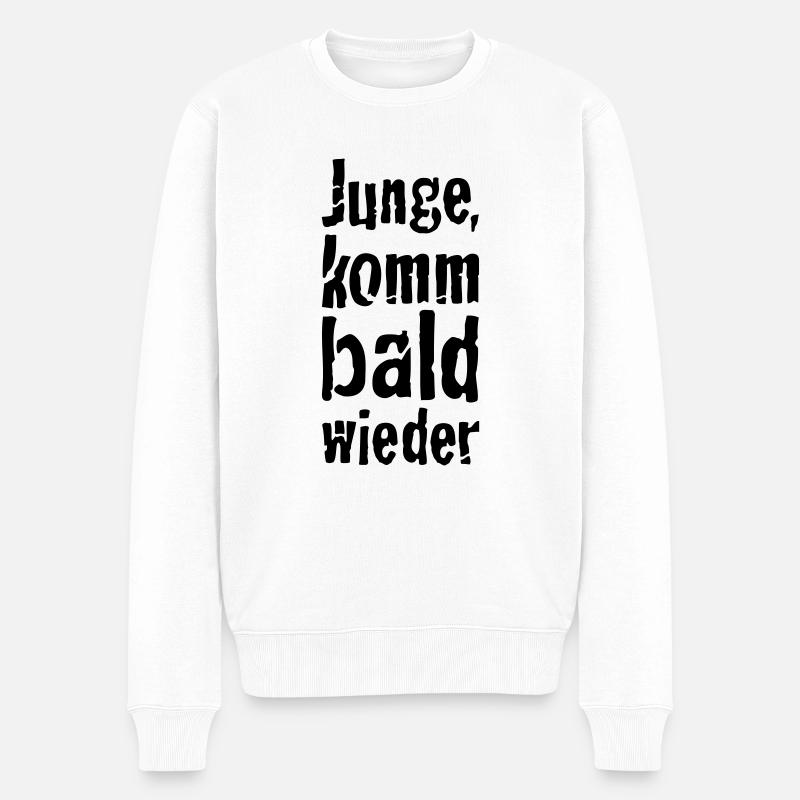 garçon, revenez bientôt - Pull Premium bio Homme - blanc