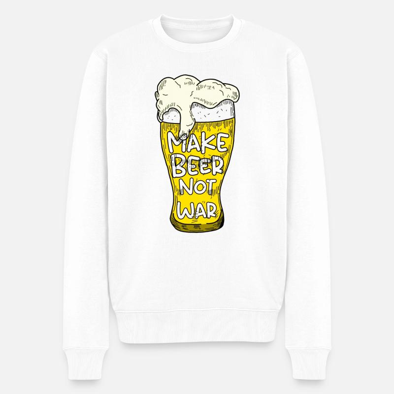 Amateurs 🍺 de bière - Pull Premium bio Homme - blanc