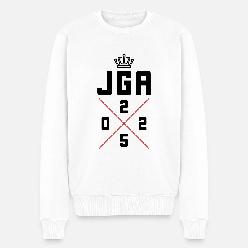 Jga 2025 Junggesellenabschied - Männer Premium Bio Pullover - Weiß