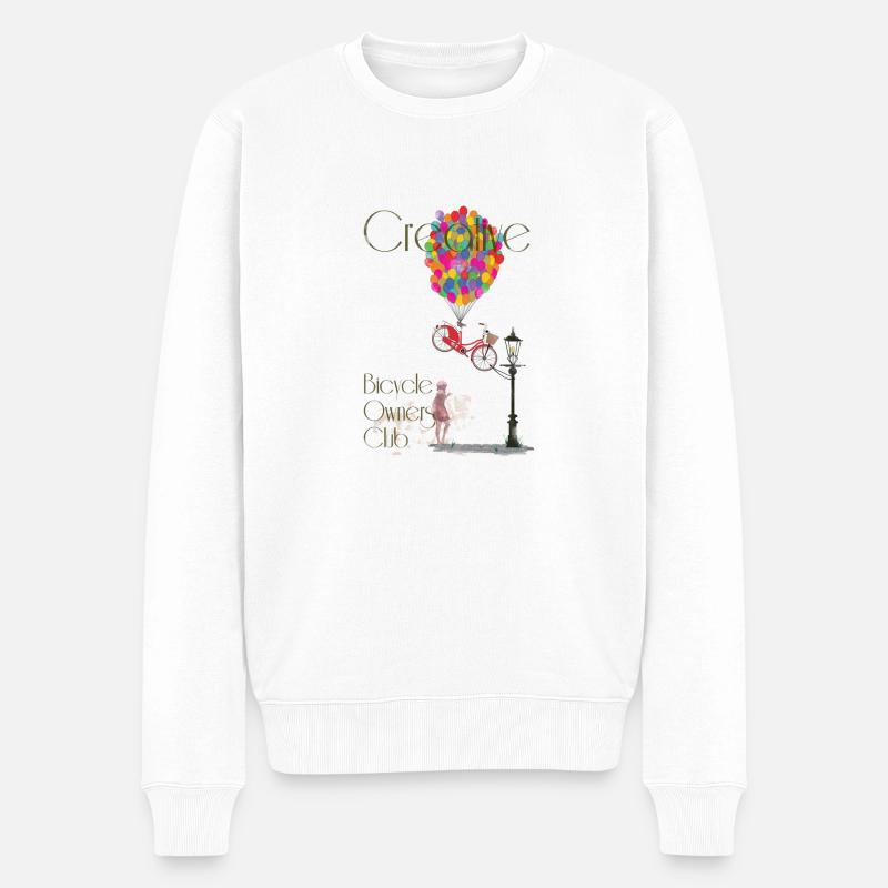 Creative vélos Owners Club - Pull Premium bio Homme - blanc