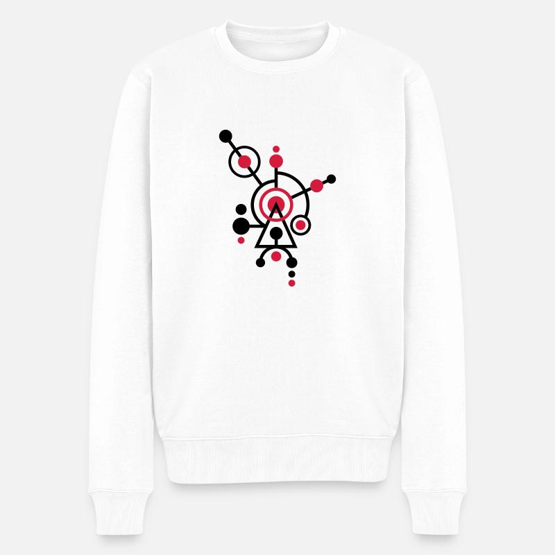 KORNKREIS 12 - Männer Premium Bio Pullover - Weiß