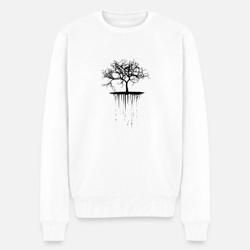 arbre - Pull Premium bio Homme - blanc