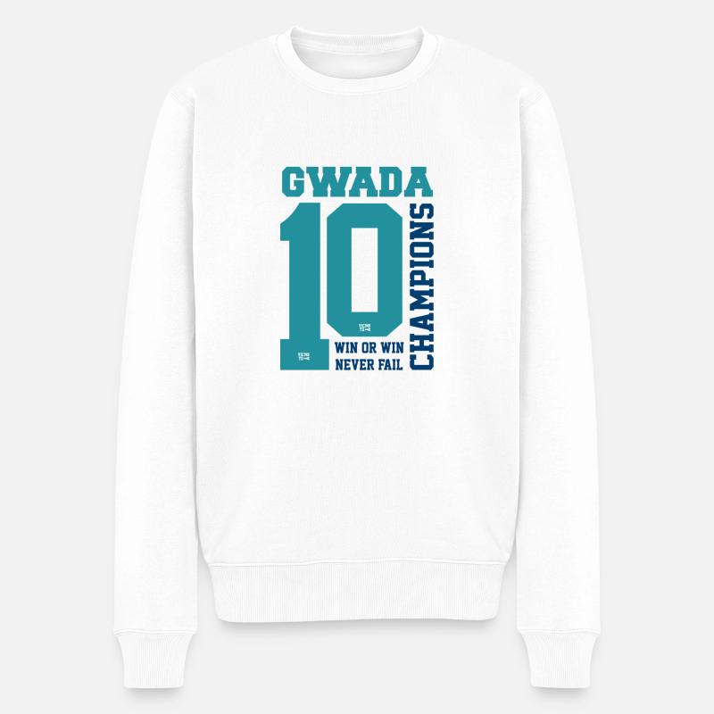 gwada2 - Pull Premium bio Homme - blanc