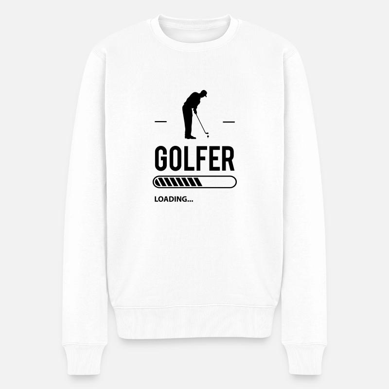 Golfer Loading - Pull Premium bio Homme - blanc