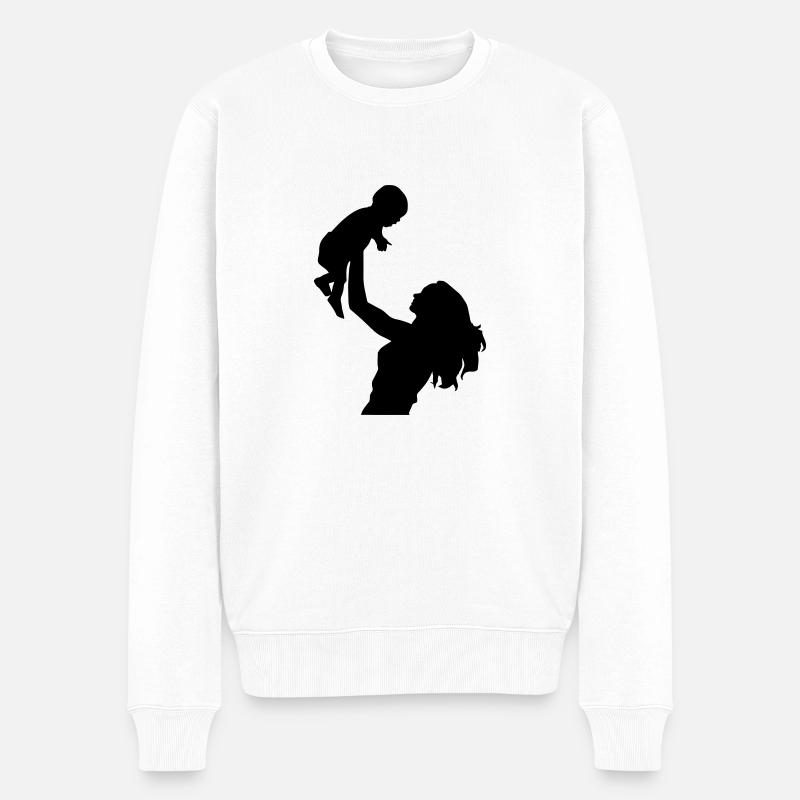 Maman et Bébé - Pull Premium bio Homme - blanc