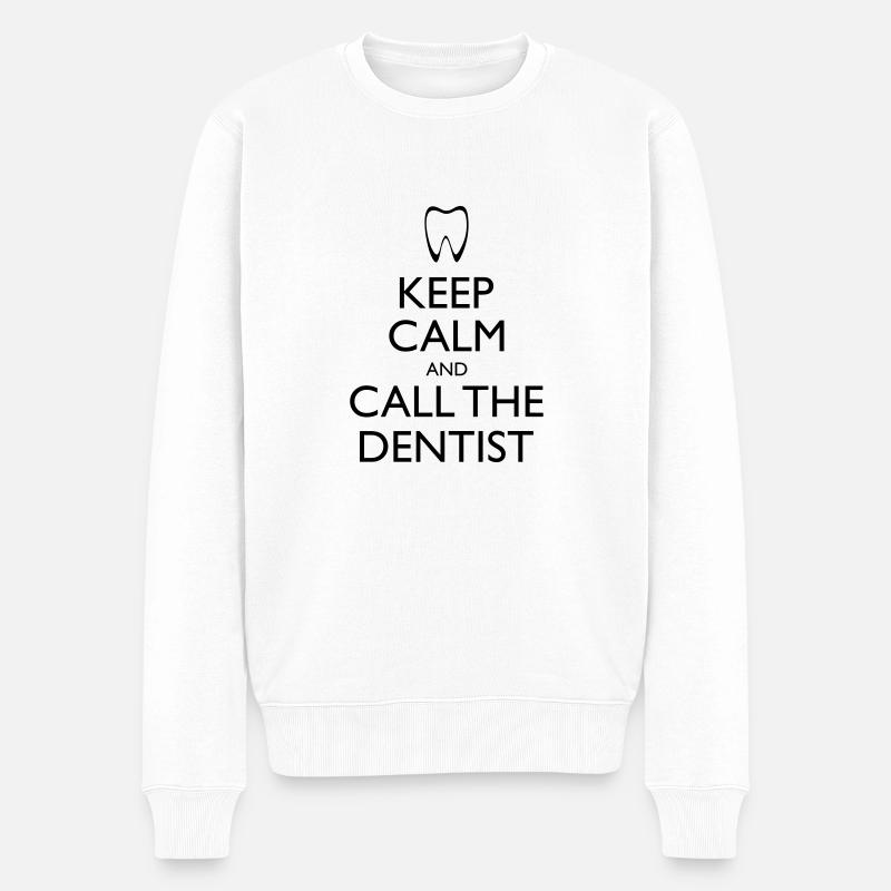 Appelez le dentiste - Pull Premium bio Homme - blanc