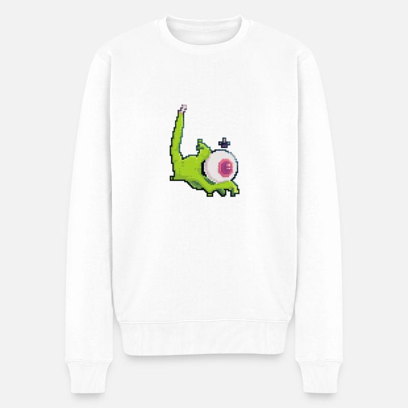 zombie eye - Pull Premium bio Homme - blanc