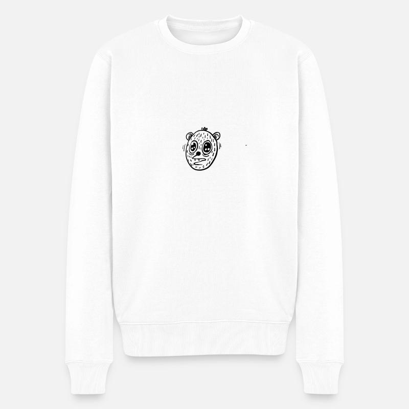Berry - Männer Premium Bio Pullover - Weiß