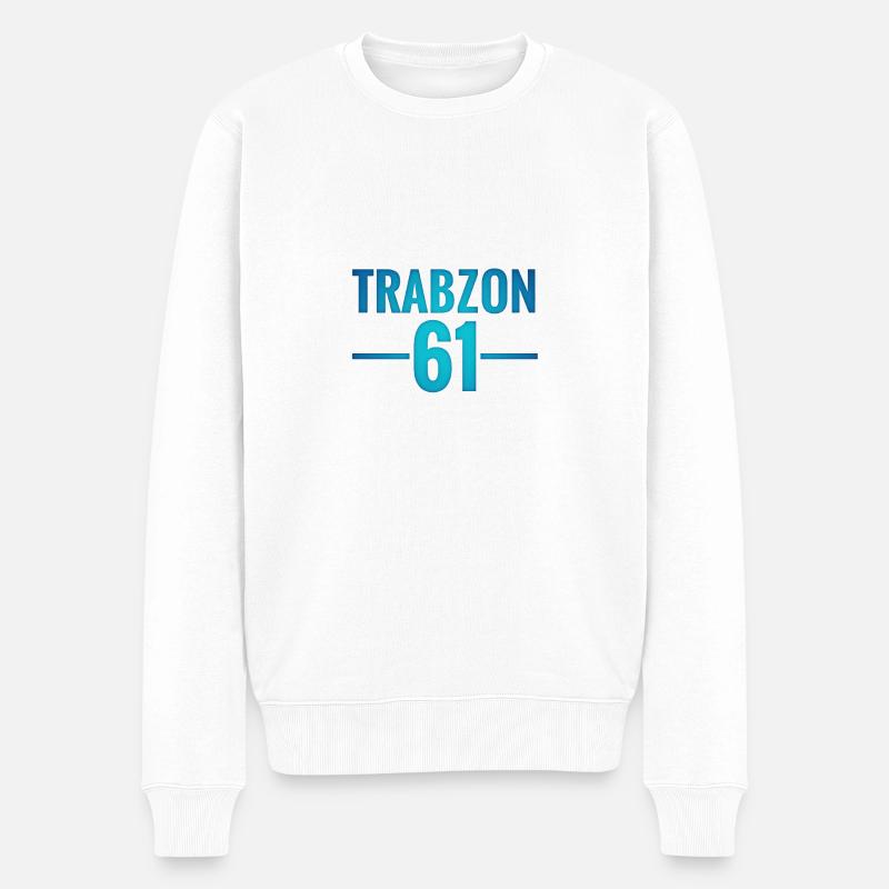 Trabzon 61 Logo - Männer Premium Bio Pullover - Weiß