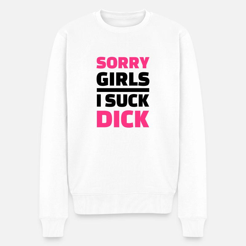 Schwul - Männer Premium Bio Pullover - Weiß