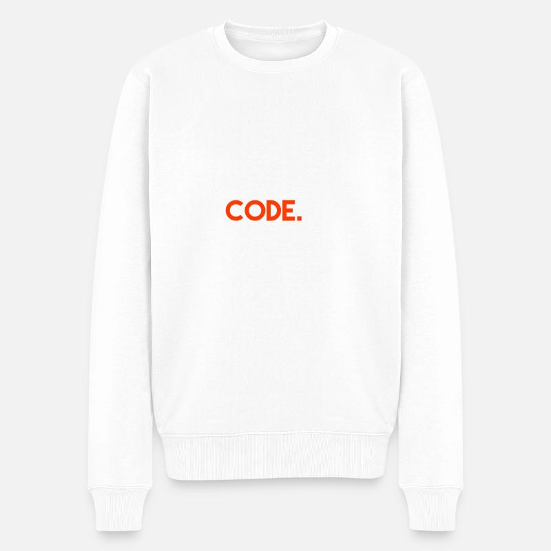 Eat Sleep Code Repeat - Pull Premium bio Homme - blanc