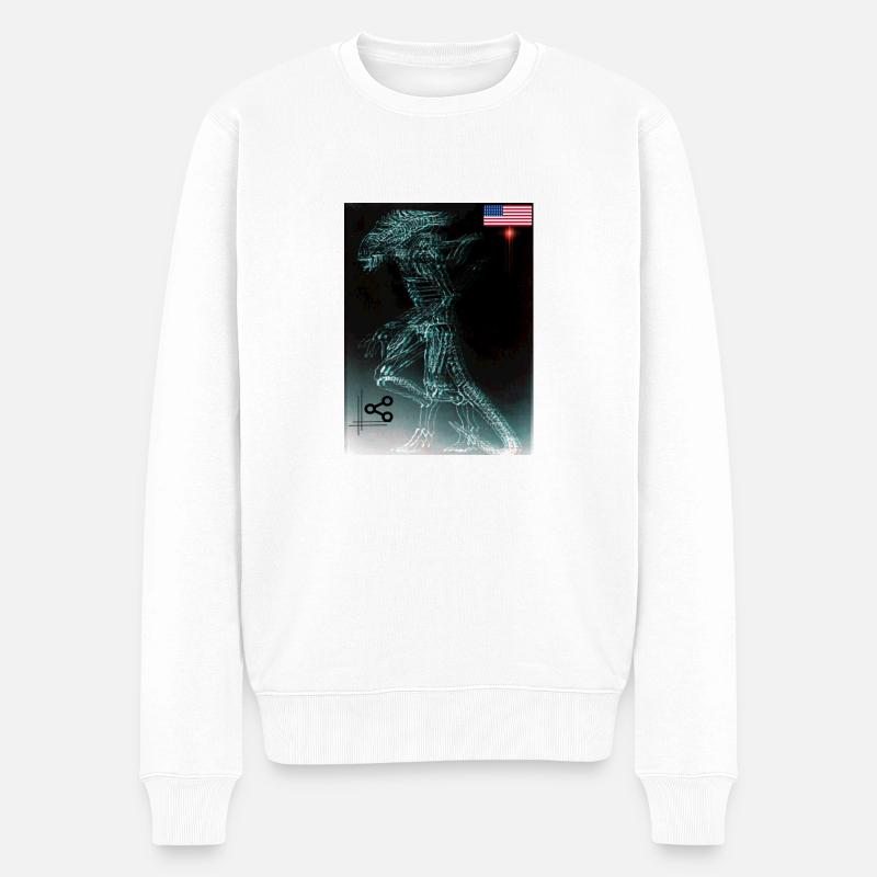choiras 👽 - Pull Premium bio Homme - blanc