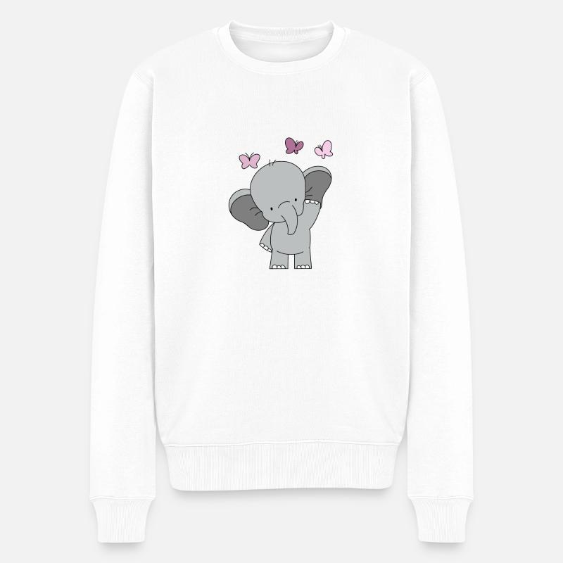 Bébé Rose 💗💗 - Pull Premium bio Homme - blanc