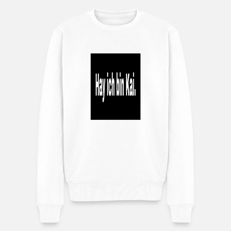 Hay Kai - Männer Premium Bio Pullover - Weiß
