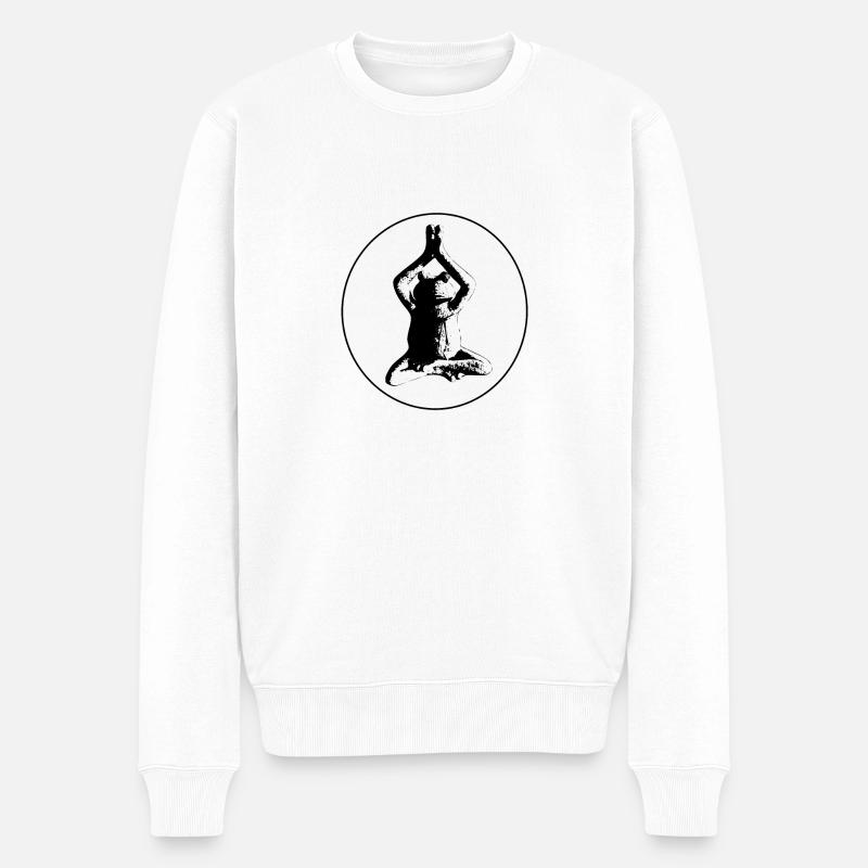 Grenouille - Pull Premium bio Homme - blanc