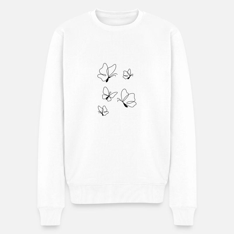 Papillon - Pull Premium bio Homme - blanc