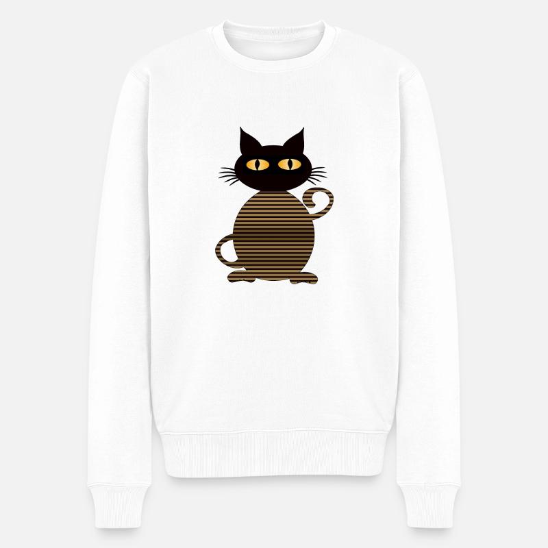 Chat - Pull Premium bio Homme - blanc