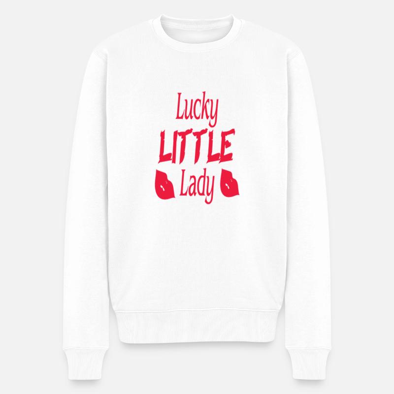 Petite dame chanceuse - Pull Premium bio Homme - blanc