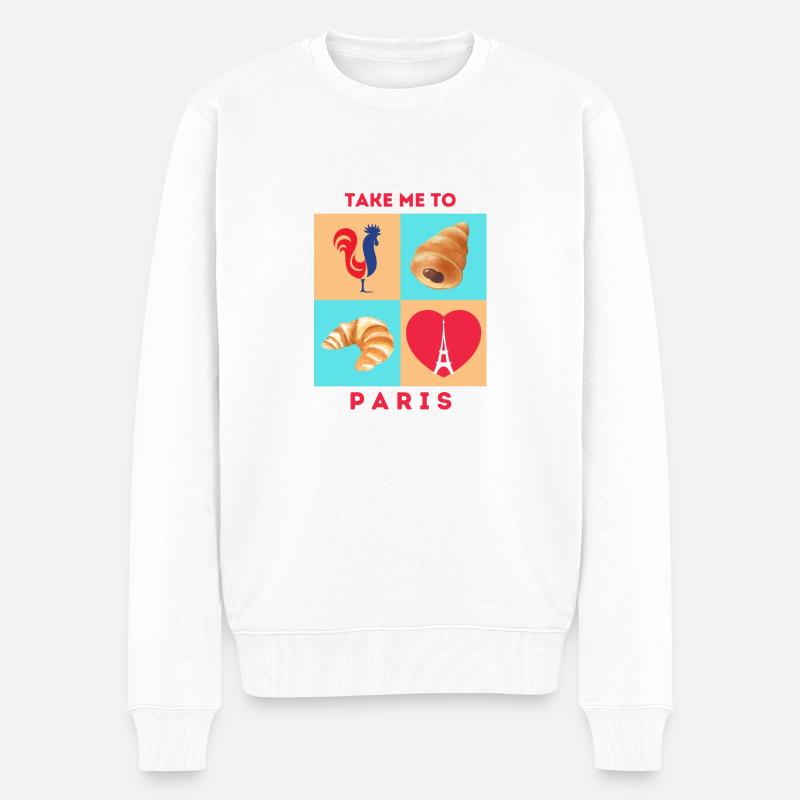 EMMÈNE-MOI À PARIS - Pull Premium bio Homme - blanc