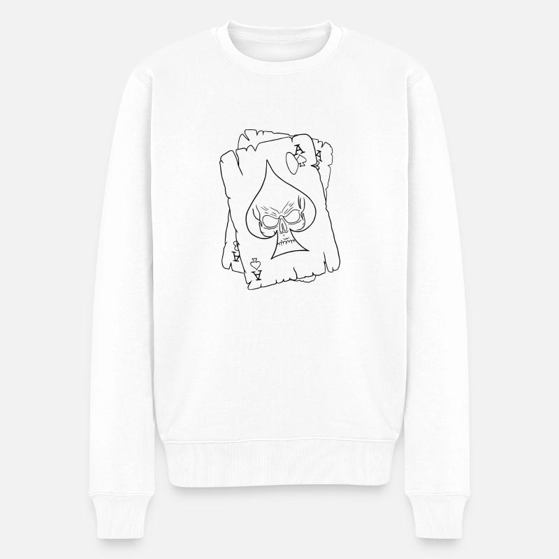 Carte de jeu - Pull Premium bio Homme - blanc