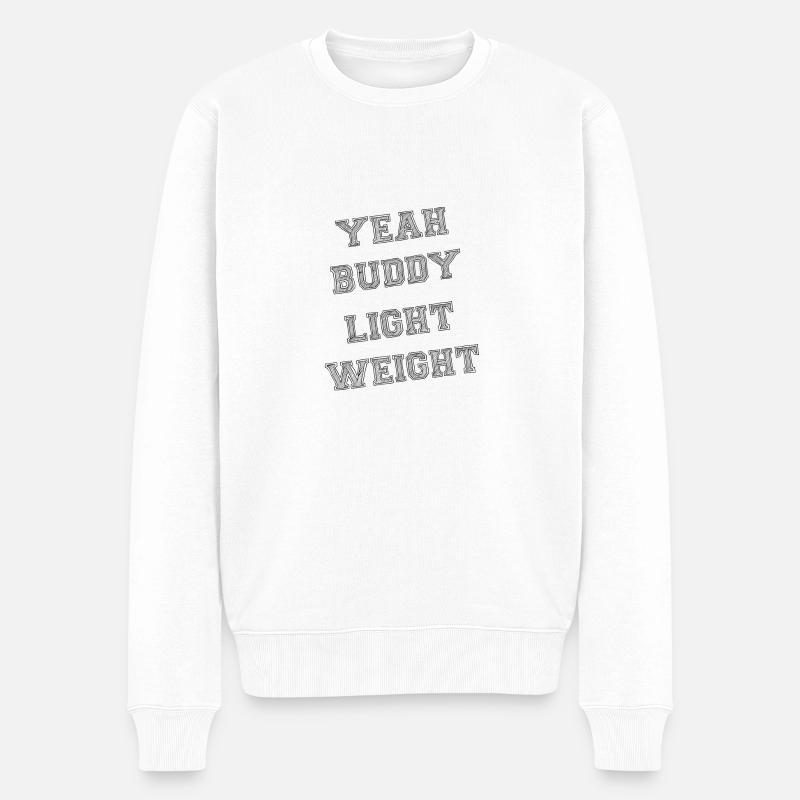 Light weight - Männer Premium Bio Pullover - Weiß