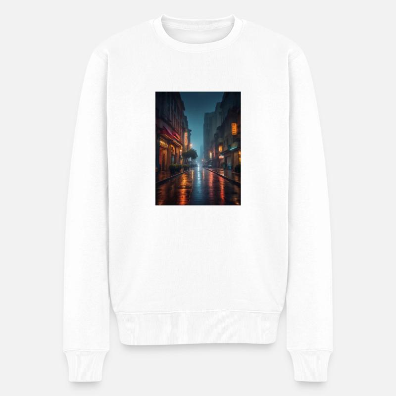 Paysage 2 - Pull Premium bio Homme - blanc